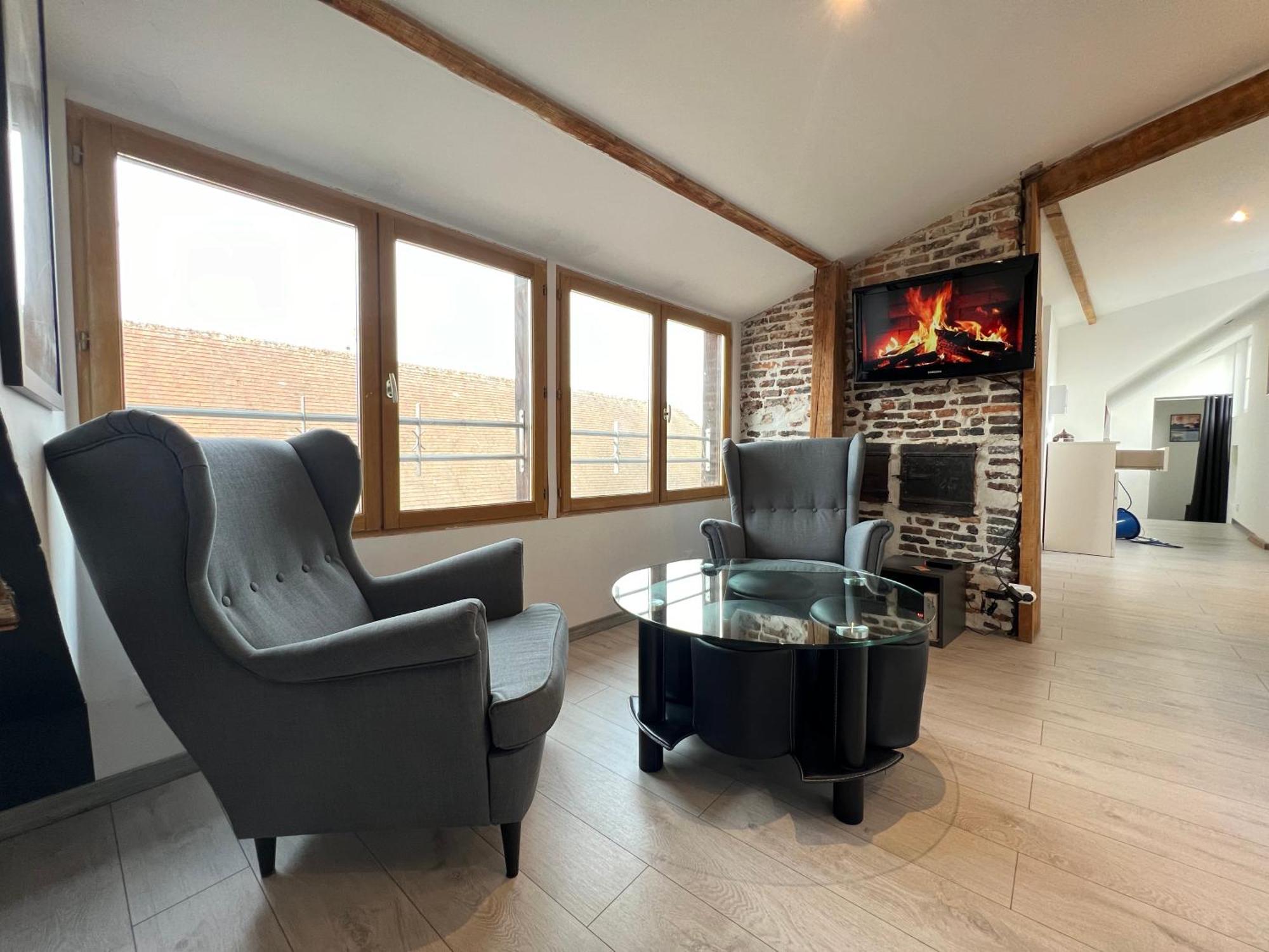 BELLEVUE Appartement sous les toits hypercentre climatisé Dole Extérieur photo